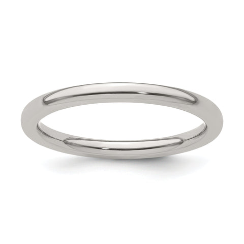 Edward Mirell Titanium Half Round 2mm Polished Band Size 12