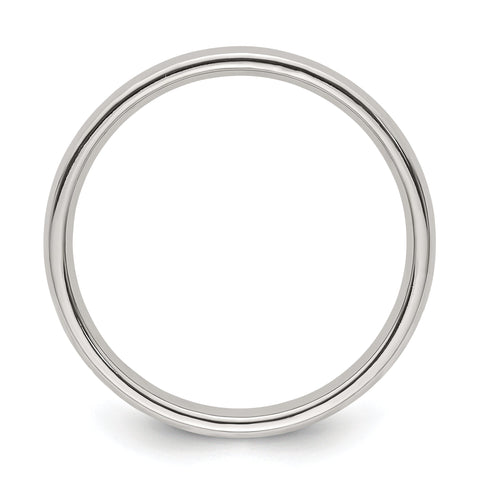Edward Mirell Titanium Half Round 3mm Polished Band Size 5