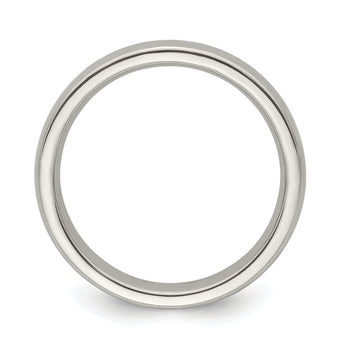 Edward Mirell Titanium Half Round 4mm Polished Band Size 5
