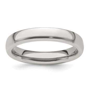 Edward Mirell Titanium Half Round 4mm Polished Band Size 12