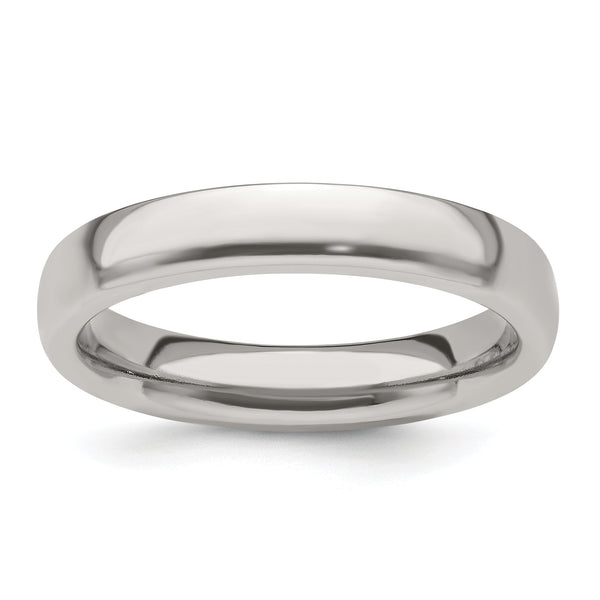 Edward Mirell Titanium Half Round 4mm Polished Band Size 12