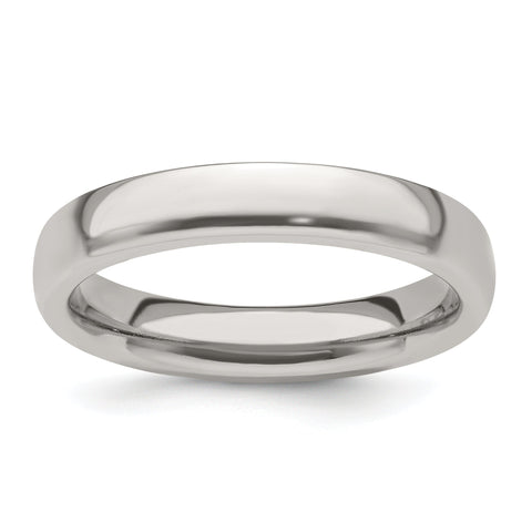 Edward Mirell Titanium Half Round 4mm Polished Band Size 12