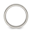Edward Mirell Titanium Brushed/Polished Flat Milgrain 5mm Band Size 5