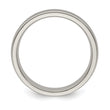 Edward Mirell Titanium Brushed/Polished Tri Dome Milgrain 5mm Band Size 5