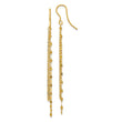 14K Polished Tassel Dangle Shephard Hook Earrings