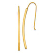 14K Polished Dangle Bar Earrings