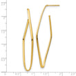 14K Polished Post Dangle Earrings