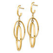 14K Polished Post Dangle Earrings