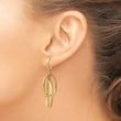 14K Polished Post Dangle Earrings