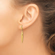 14k Polished Post Dangle Earrings