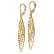14k Polished D/C Leverback Earrings