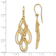 14k Polished D/C Dangle Earrings