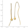 14k Polished D/C Threader Earrings
