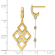 14k Polished Post Dangle Earrings