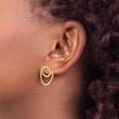 14K D/C Post Dangle Earrings