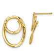 14K D/C Post Dangle Earrings