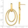 14k Polished Post Dangle Earrings