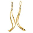 14K Polished Leverback Earrings