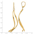 14K Polished Leverback Earrings