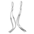 14K White Gold Polished Leverback Earrings
