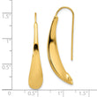 14k Polished Threader Earrings