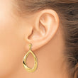 14k Polished Post Dangle Earrings