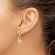 14K Polished Post Dangle Earrings