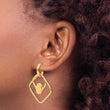 14K Polished Dangle Post Earrings