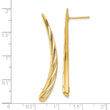 14k Polished Post Drop Earrings