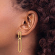 14k Polished Post Drop Earrings