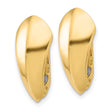 14K Polished Omega Back Earrings