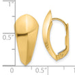 14K Polished Omega Back Earrings