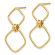 14K Polished Dangle Post Earrings