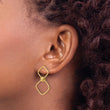 14K Polished Dangle Post Earrings