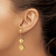 14K Polished Fancy Dangle Post Earrings