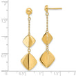14K Polished Fancy Dangle Post Earrings