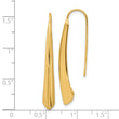 14K Polished Drop Bar Threader Earrings