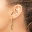 14K Polished/Textured Dangle Earrings