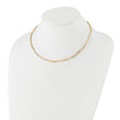 14K Polished and Diamond-Cut Twisted 2-Strand Neckwire Necklace