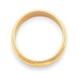 10k Yellow Gold 3mm Milgrain Half Round Wedding Band Size 4