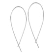 Sterling Silver Rhodium-plated Polished Threader Earrings