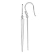 Sterling Silver Rhodium-plated Polished Spike Dangle Earrings