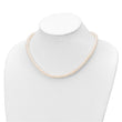 Sterling Silver Rhod-pltd White 6-7mm 3 piece FW Cultured Pearl Set