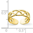 Sterling Silver Gold-tone Toe Ring