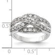 Sterling Silver Polished CZ Ring