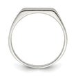 Sterling Silver 11x9mm Solid Back Signet Ring