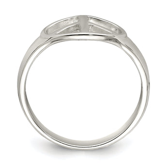 Sterling Silver Peace Sign Ring