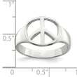 Sterling Silver Peace Sign Ring