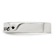 Sterling Silver Antiqued & Polished Love Ring