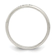 Sterling Silver Antiqued and Polished Faith Ring